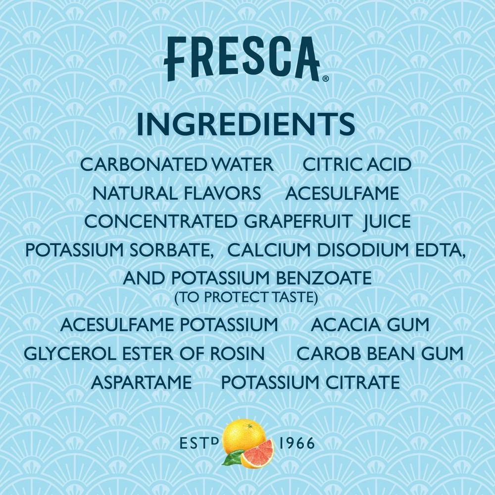 Fresca Citrus Soda Pop Fridge Pack, 12 fl oz, 12 Pack Cans