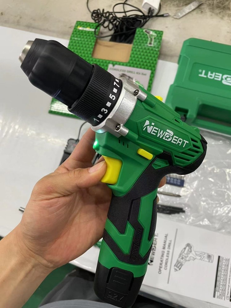 Multi-function 12V Electric Drill Screwdriver Kit Variable Speed w/ Flexible Sha