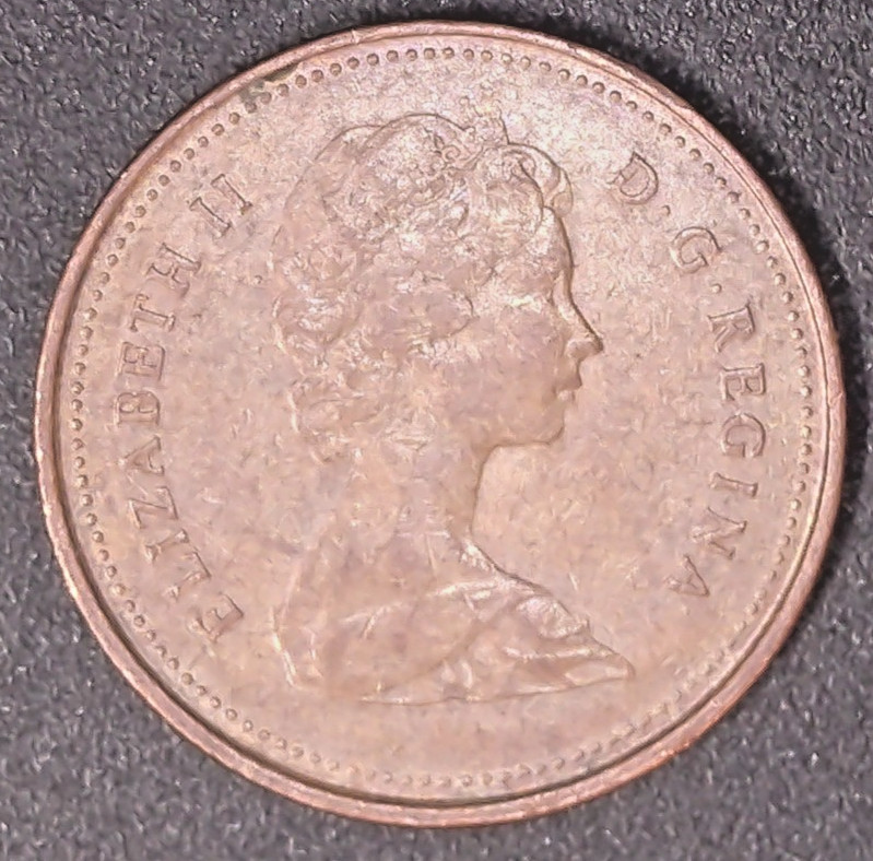 1981 Canada 1 Cent Queen Elizabeth II Circulated