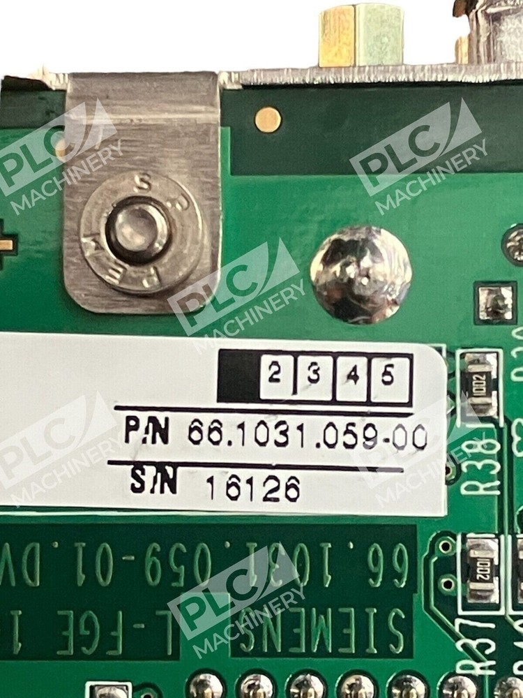 Siemens 66.1031.059-00 PCB Assembly L-FGE 10 66.1031.059-01.DVL/B