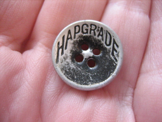 Vintage HAPGRADE Small 11/16" Verbal Work Clothes / Brand Button - PD18