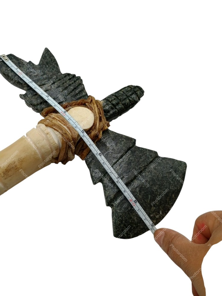Peruvian Inca Style Handcrafted War Weapon - Stone Carving Cusco