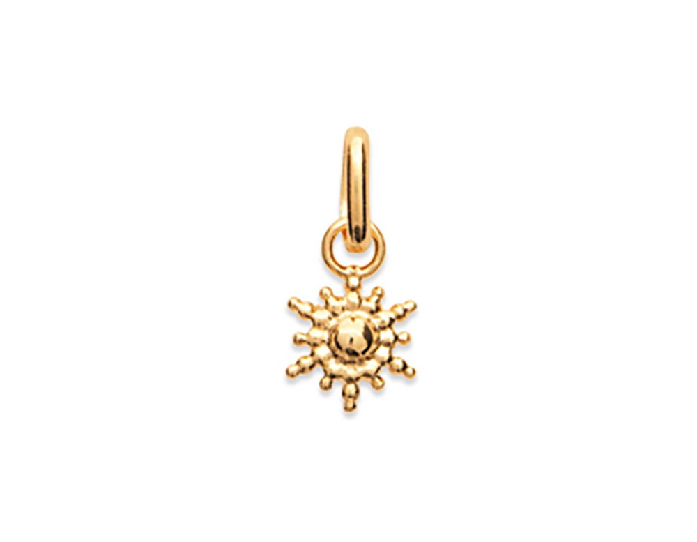 18K Gold Plated Pendant - Small Sun