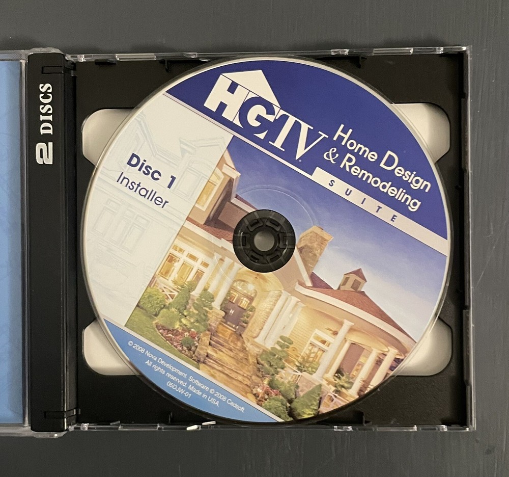 HGTV Home Design & Remodeling Suite - Software & User Manual - 2008