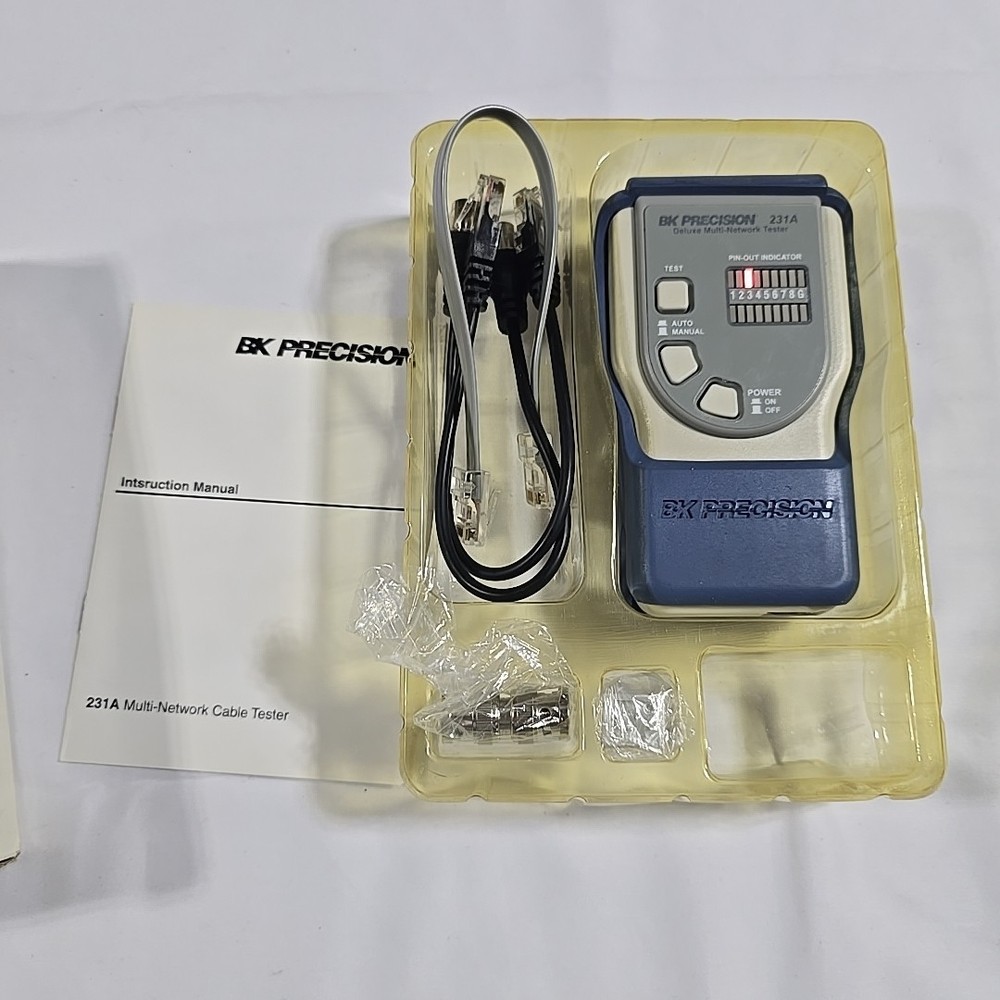 BK Precision Remote Multi Network Cable Analyzer Tester 240-A 240A w/ Box CAT