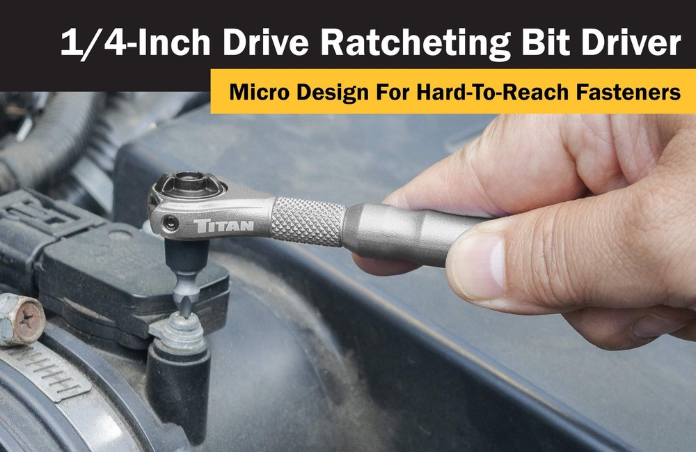 Swivel Micro Driver tool 1/4-Inch Drive 90-Tooth hardware tool
