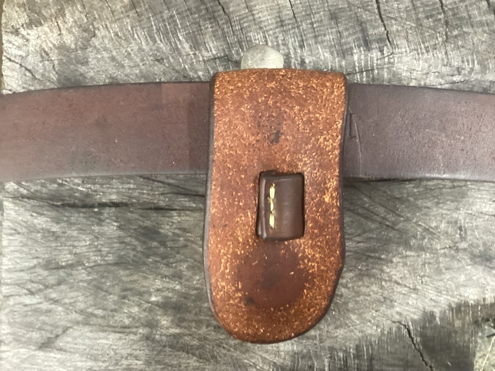 Leather Folding Knife Belt Loop Sheath Trapper Size (Sheath Only)