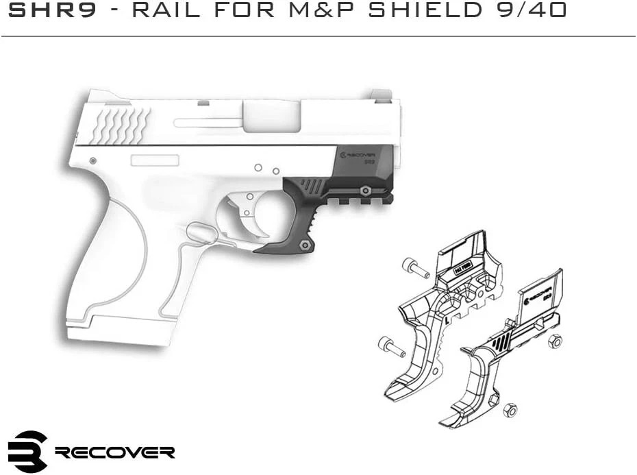 Picatinny Rail Adapter For The Smith & Wesson Shield (Including Shield Plus)