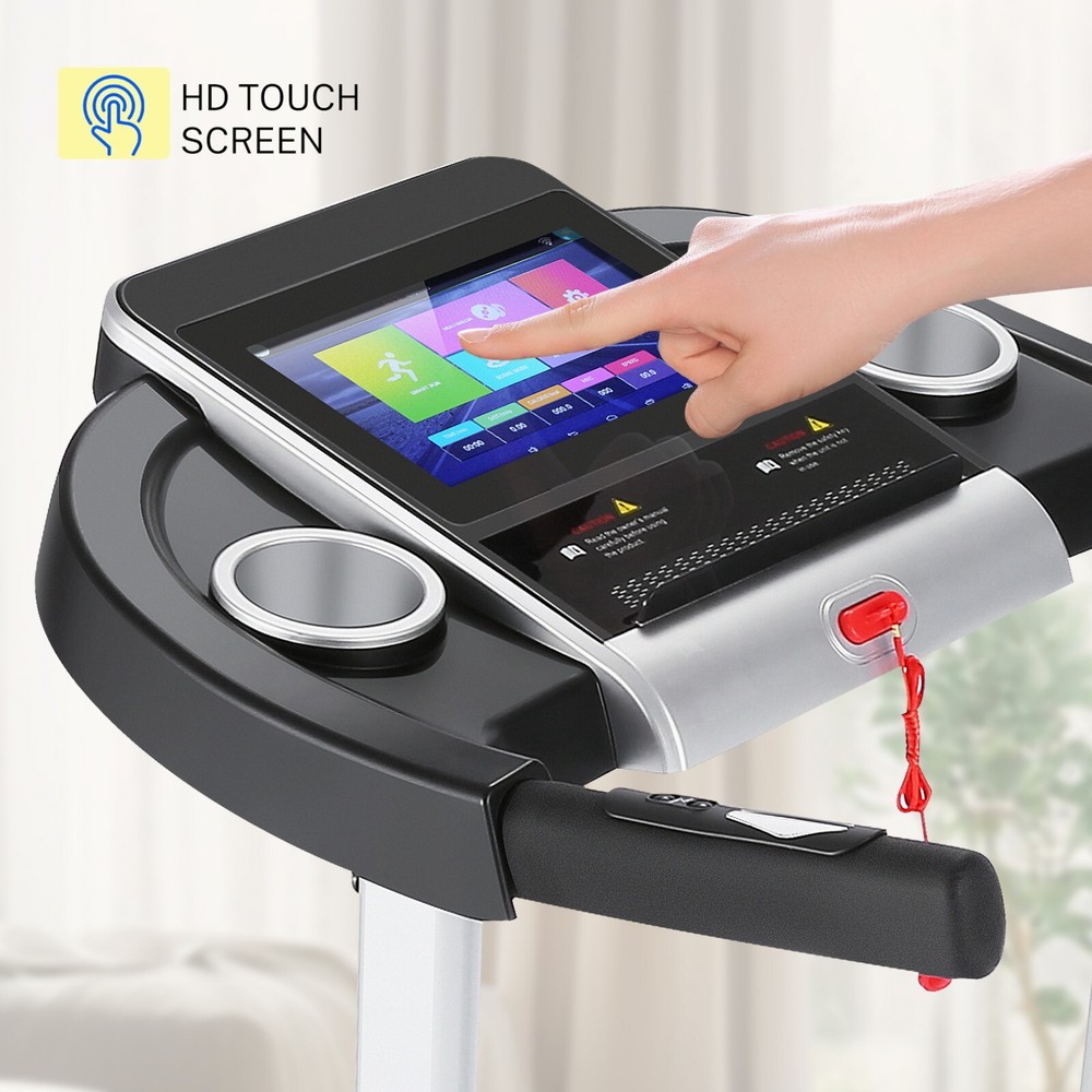 3.25HP Folding Treadmill 10in HD Touchscreen📺️ Walking Jogging Running Machine