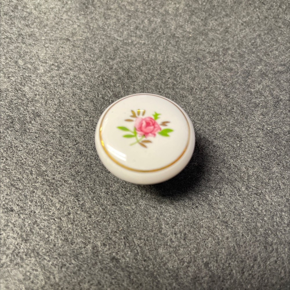 (12 Pack) 1" Round Ceramic Knob White