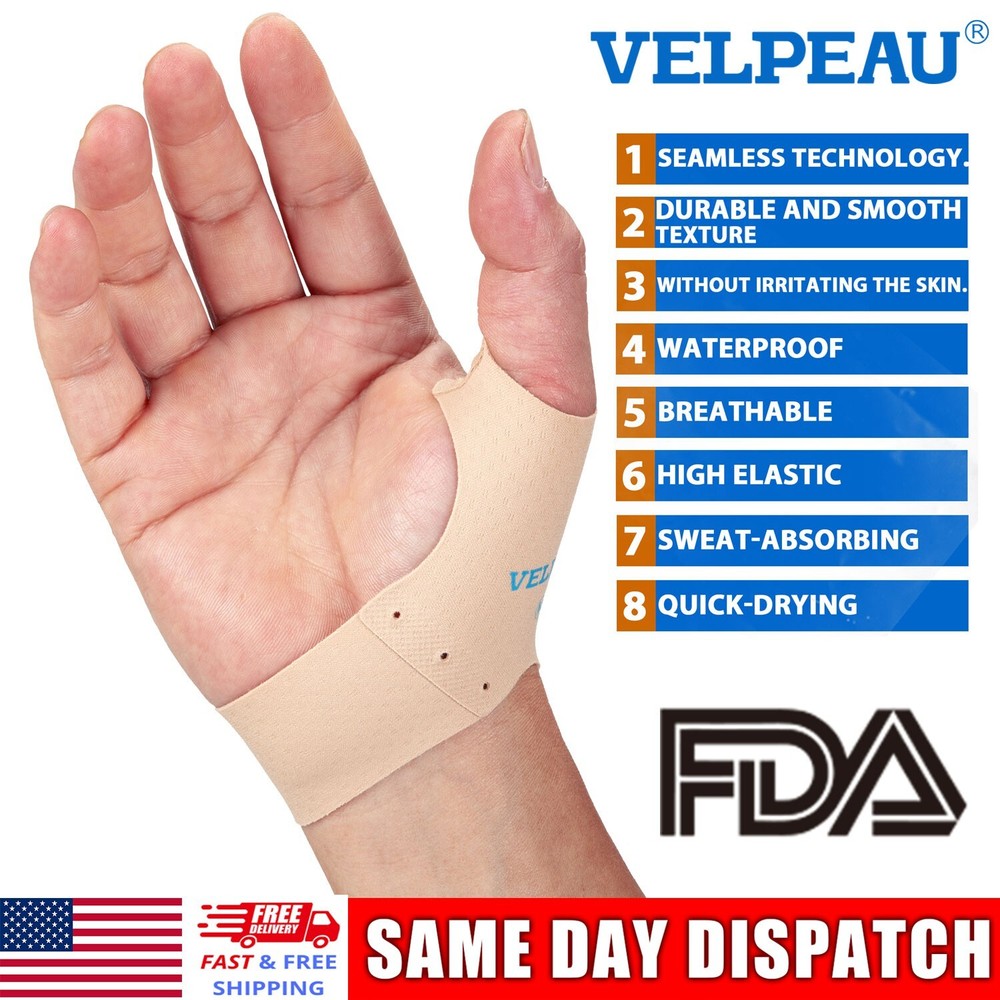 1Pair Thumb Brace Support Wrap Strap Compression Sleeve Joint Relief Arthritis