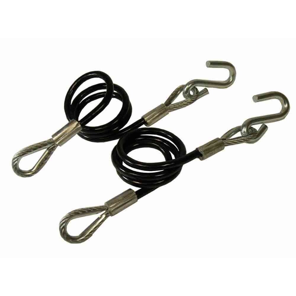 36" Vinyl Coated Coiled Safety Cables - Pair (59537)