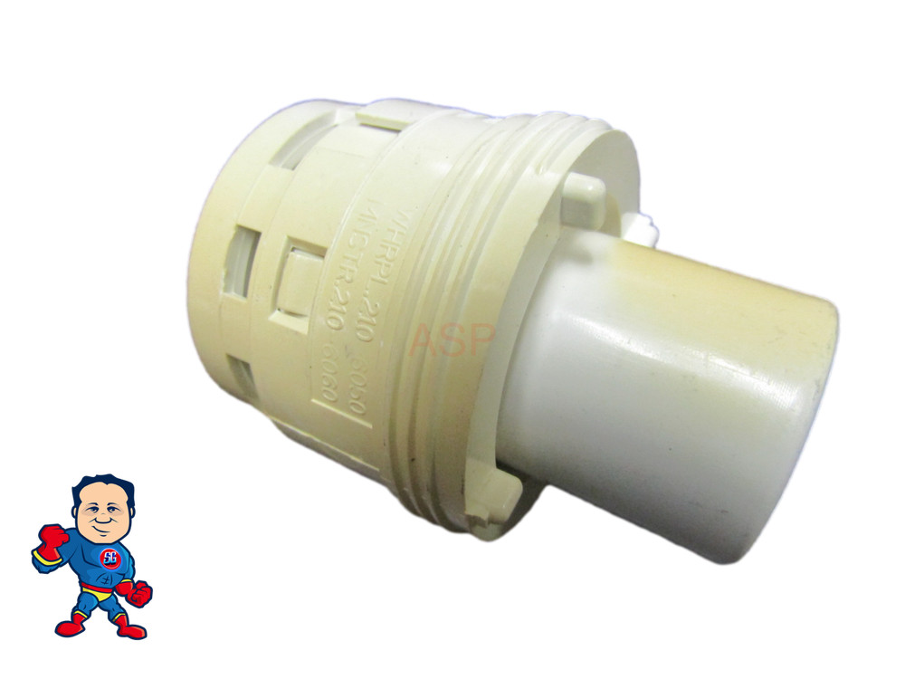 Nozzle, Waterway Poly Jet Caged Style, Directional, White