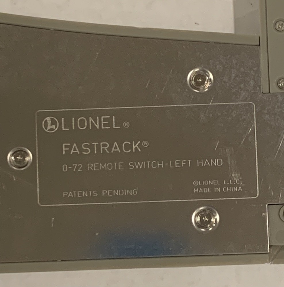 Lionel Fastrack 6-81953 O-72 Left Hand Remote Switch