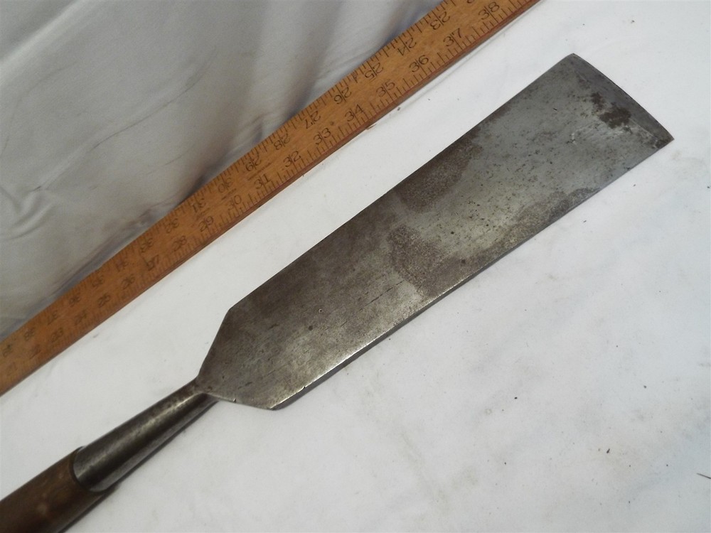 Early Riverside Tool Co Slick Chisel Timber Framing 3" Boat Makers Nice Handle