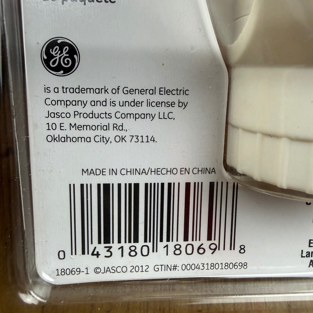 GE Automatic Motion Sensing Light Control Adapter 360 Degree 15 Foot Range Ied