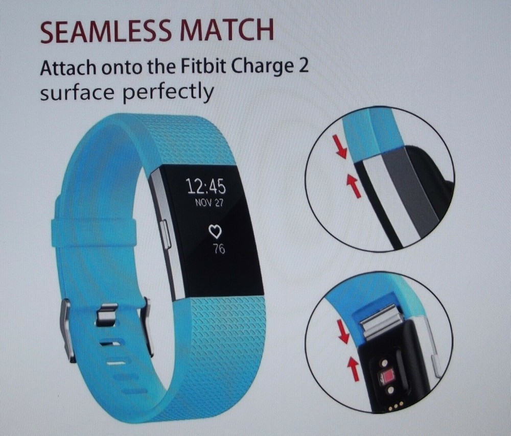 Fitbit Charge 2 Size Small Silicone Replacement Bands(6)-Classic&Special Edition