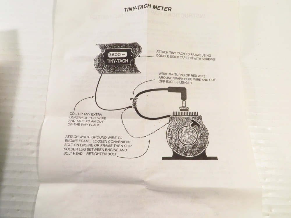 Tiny Tach Digital Hour Meter Tachometer, 19389