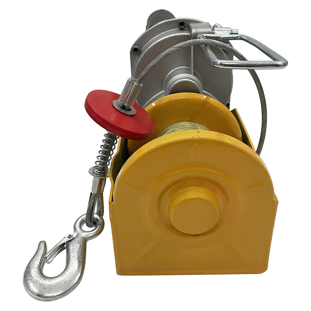 220V 1800W Multi-function Electric Hoist Mini Wire Rope Winch Steel Wire Block