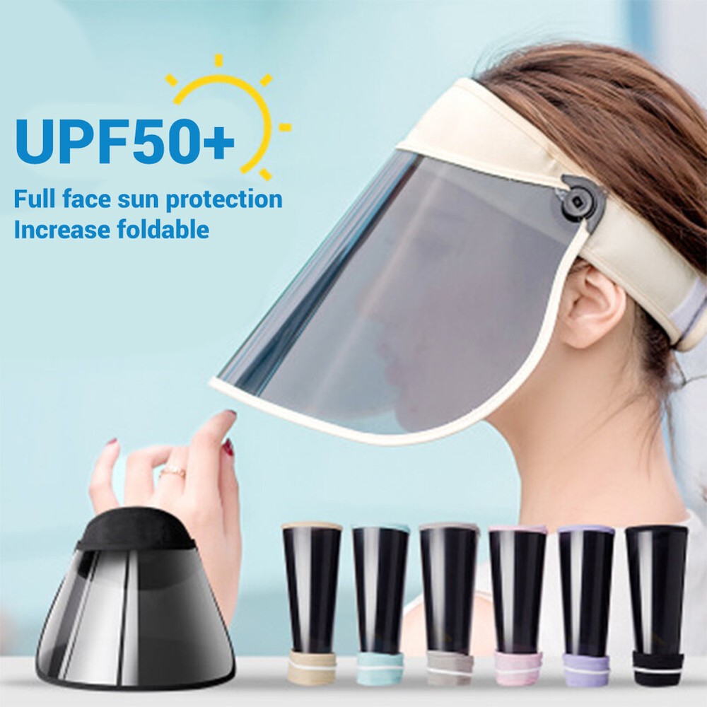 Adjustable Sun 360° Rotation Sun Visor Hat UV Protection Hat Face