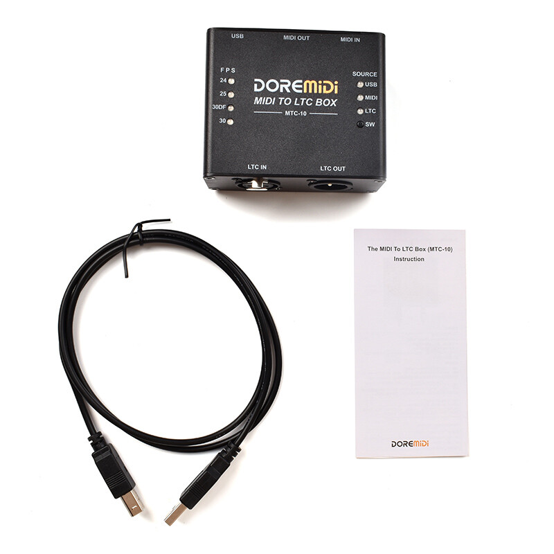 MIDI To LTC Box (MTC-10) Is A MIDI Time Code and SMPTE LTC Time Code Conversion