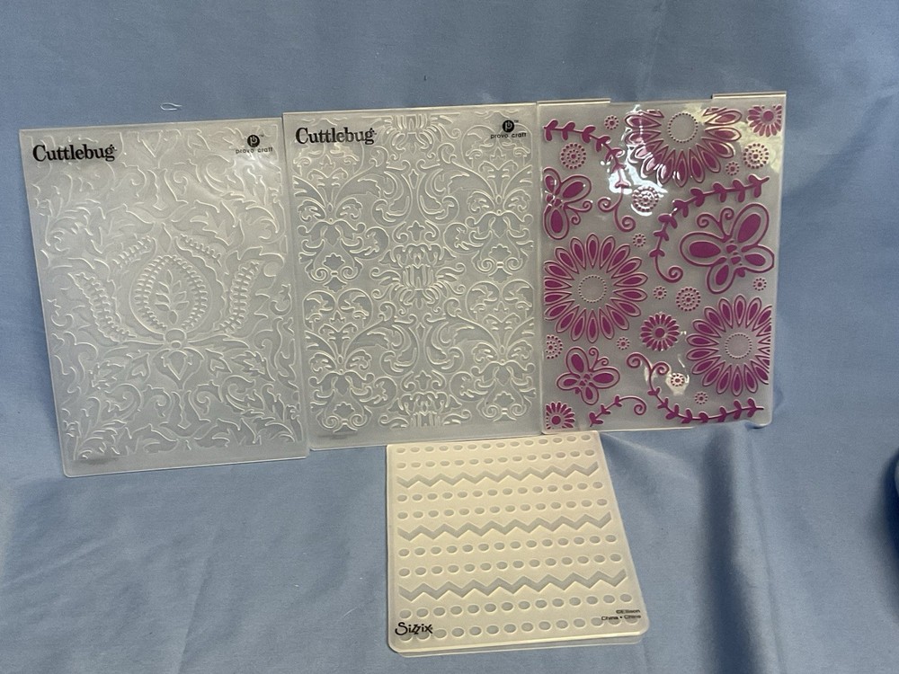Cuttlebug Sizzix Embossing Folders, Spring Geometric Damask Backgrounds