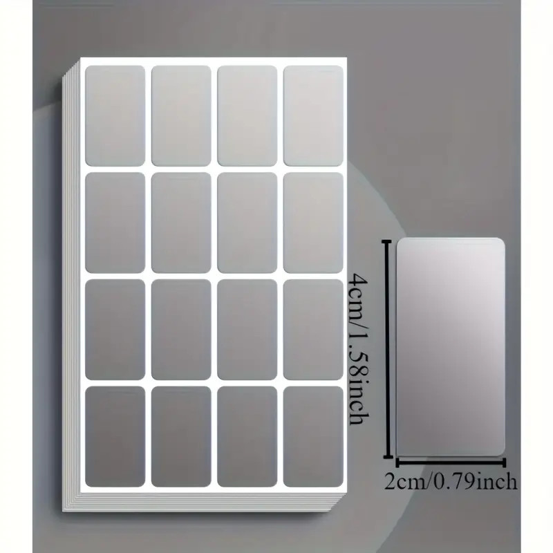 Silver Price Tags Self Adhesive Writable Label Stickers Multi Use 160 Pcs