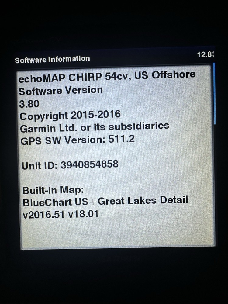 Garmin Echomap Chirp 54cv Chartplotter Sonar GPS w/ Cover (TESTED)