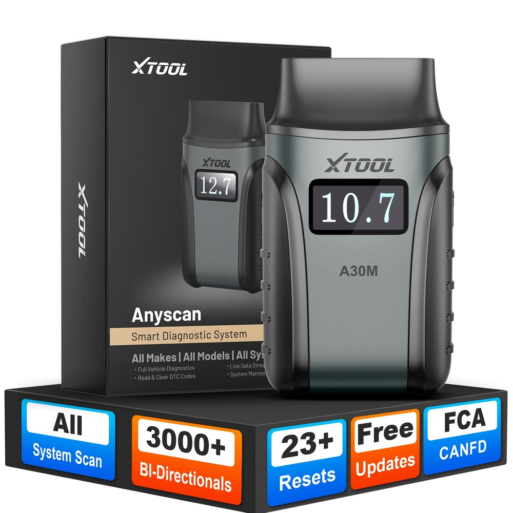 XTOOL A30M V2.0 OBD2 Scanner Code Reader Full System Diagnostic Tool Wireless