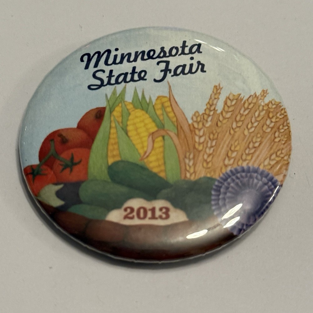 Minnesota State Fair 2013 Vegetables Pinback Button