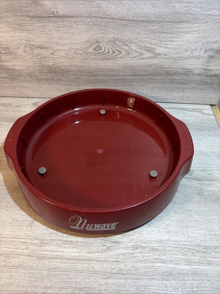 NuWave Pro Infrared Oven Replacement Parts Bottom Base Pan /Drip Tray RED