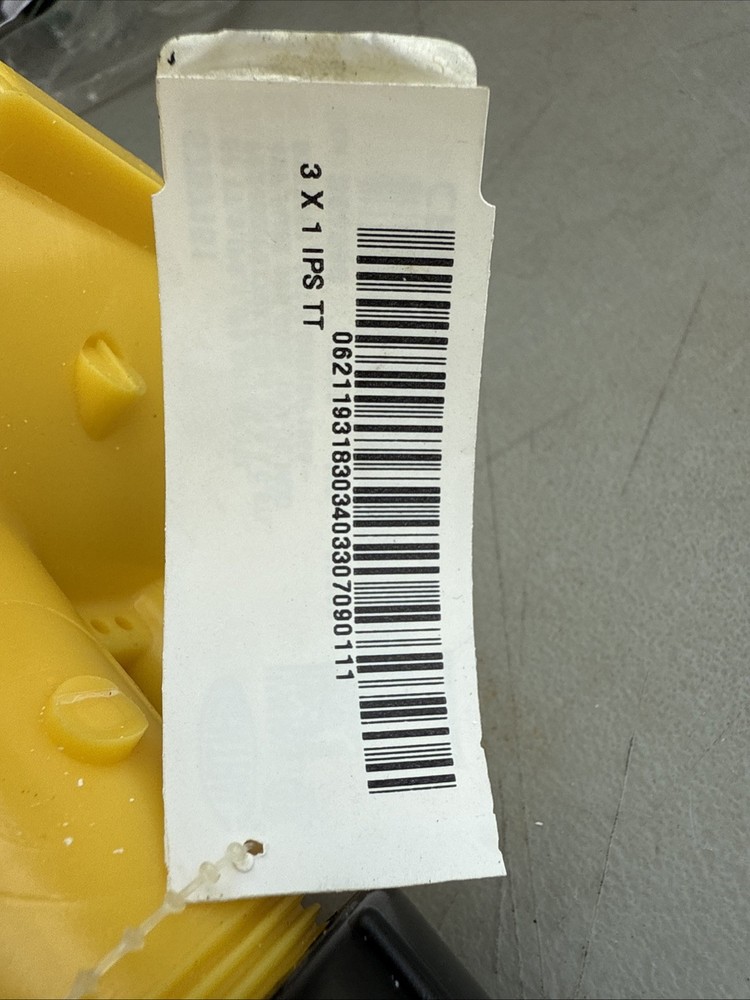 Central Plastics Tapping Tee 3" x 1" IPS 10009399 Yellow