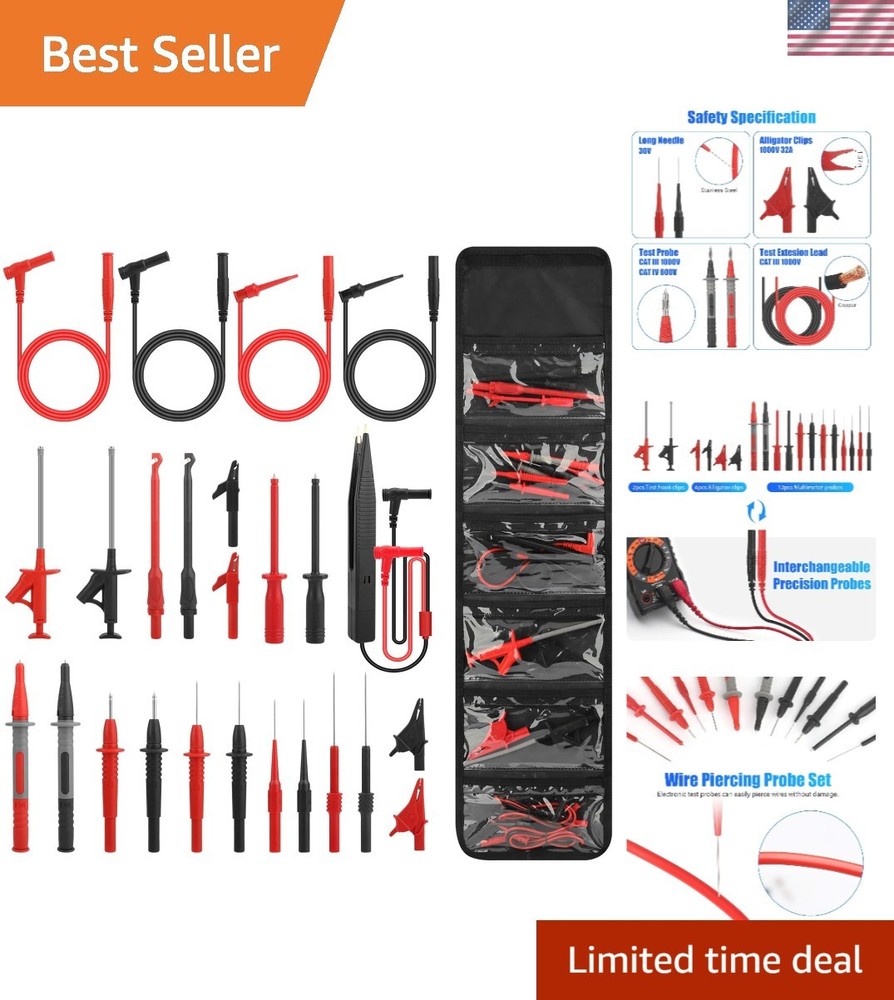 Professional 25PCS Electrical  Leads Set for Precise Multimeter Testing