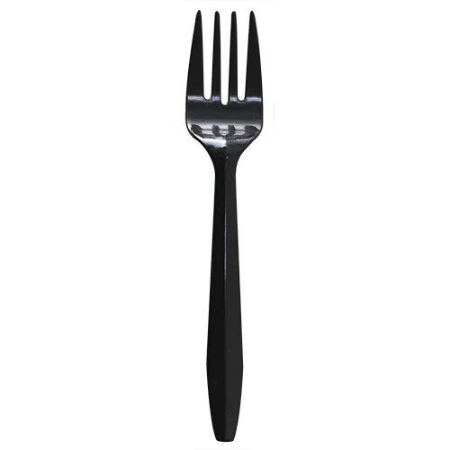 Karat PP Plastic Medium Weight Forks Bulk Box - Black - 1,000 ct, U2000B
