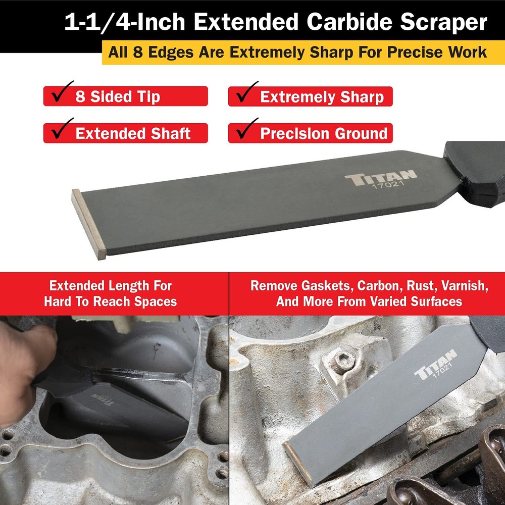 17021 Extra Long 11/4inch Carbide Scraper
