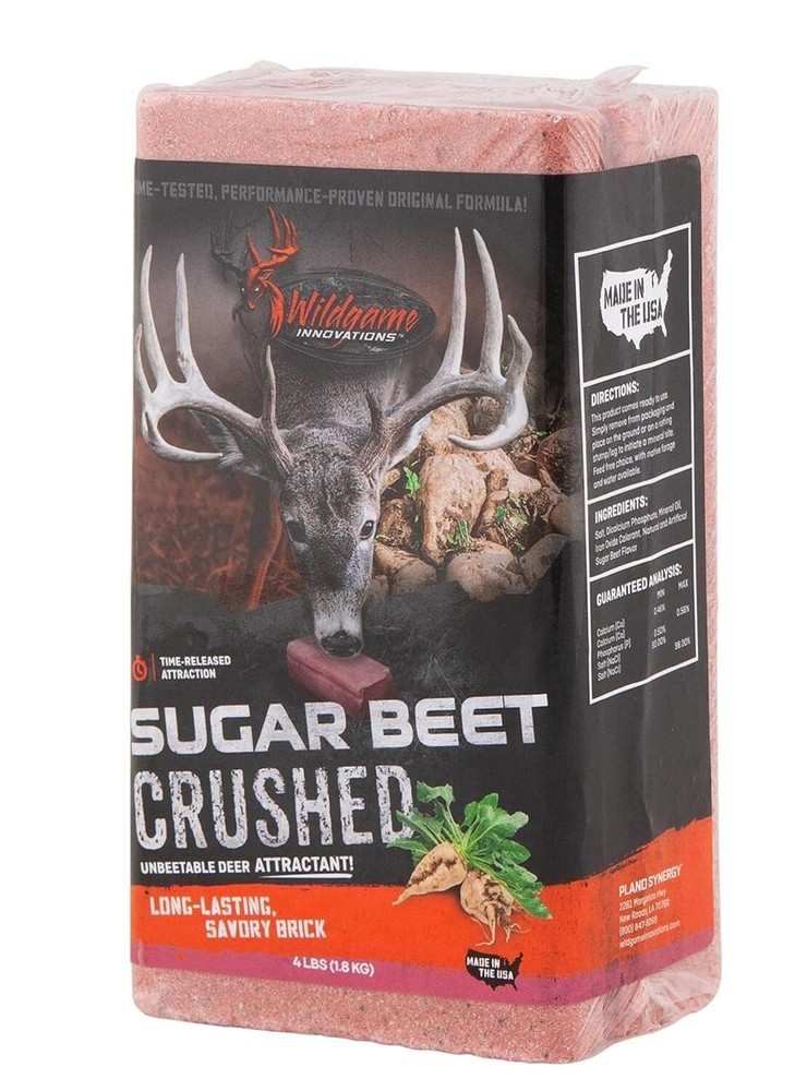 Mess-Free 4lb Sugar Beet Mineral Block – Effective Deer Attraction Solution