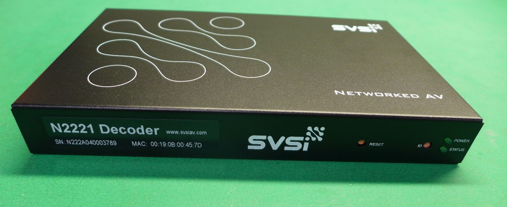 NEW SVSI Networked AV Decoder (No Adapter) N2221