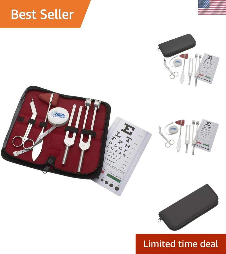 Essential 6-Piece Patient Assessment Kit - Includes Taylor Hammer & Eye Chart