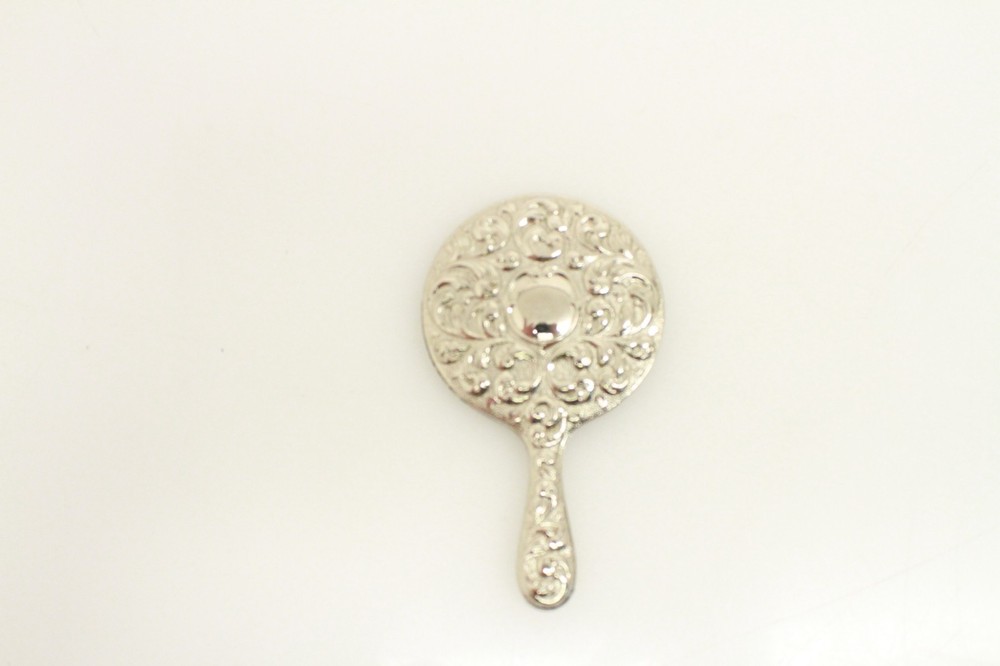 Vintage mini mirror sterling silver