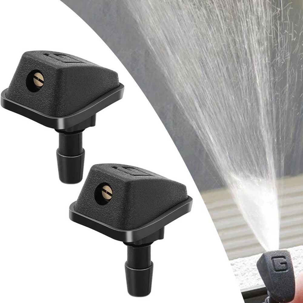 Front hood spray nozzle kit 2PCS for effective windshield cleaning solution