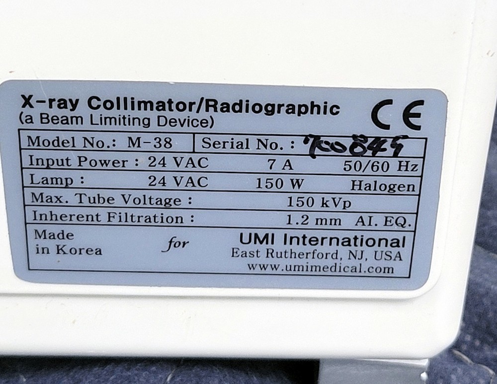 Control-X collimator, M-38, UMI International