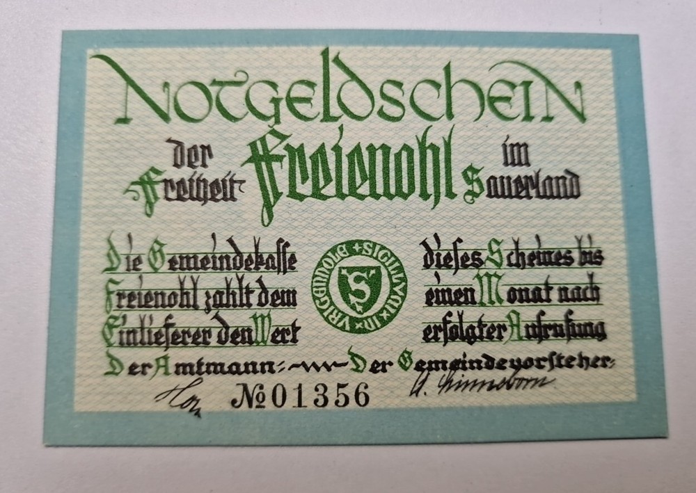 75 PFENNIG Excellent Condition Old BANKNOTE Germany
