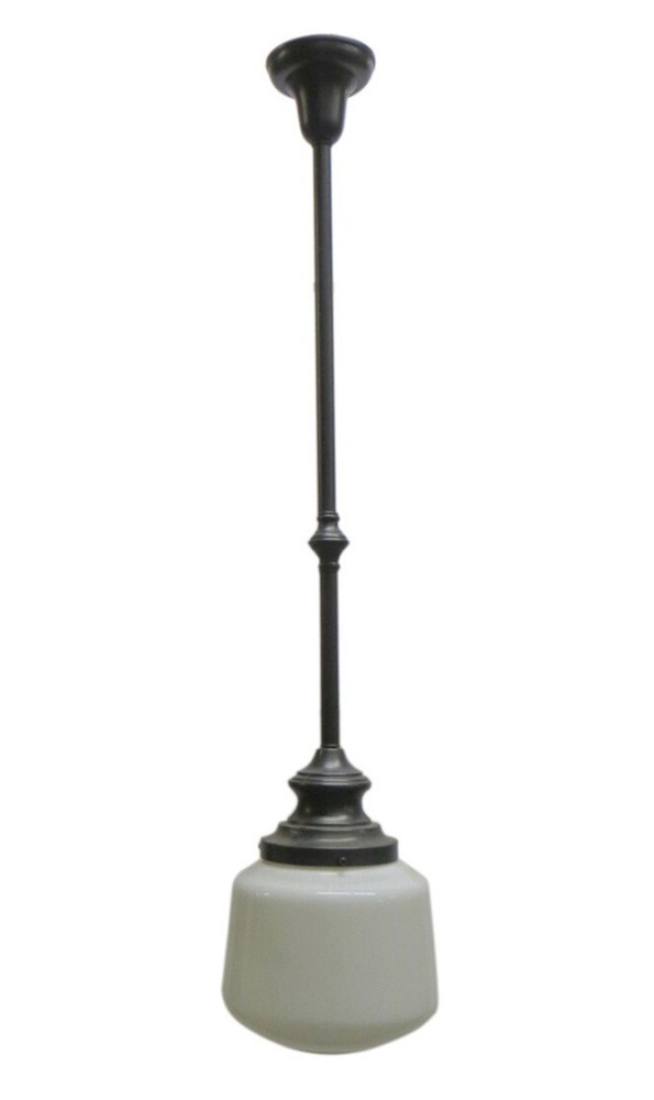 Milk Glass Pendant Globe Light Fixture