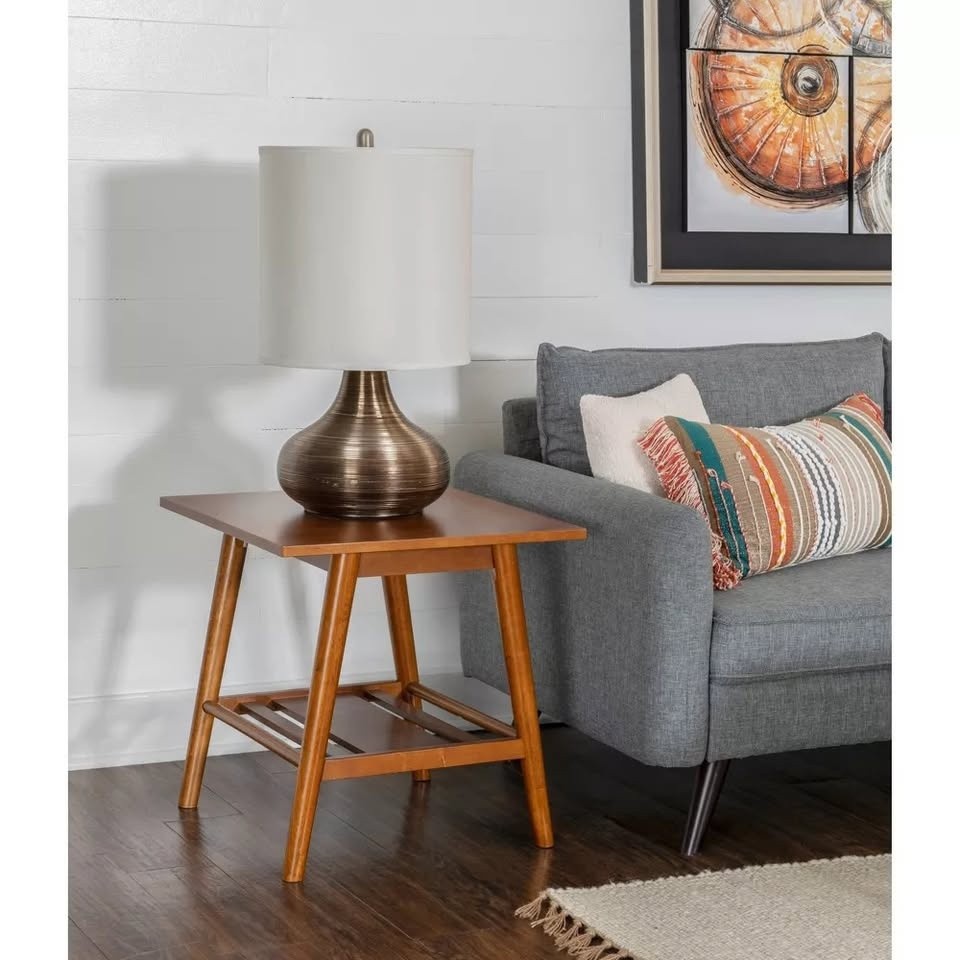 Charlotte End Table - Linon - ColorBrown