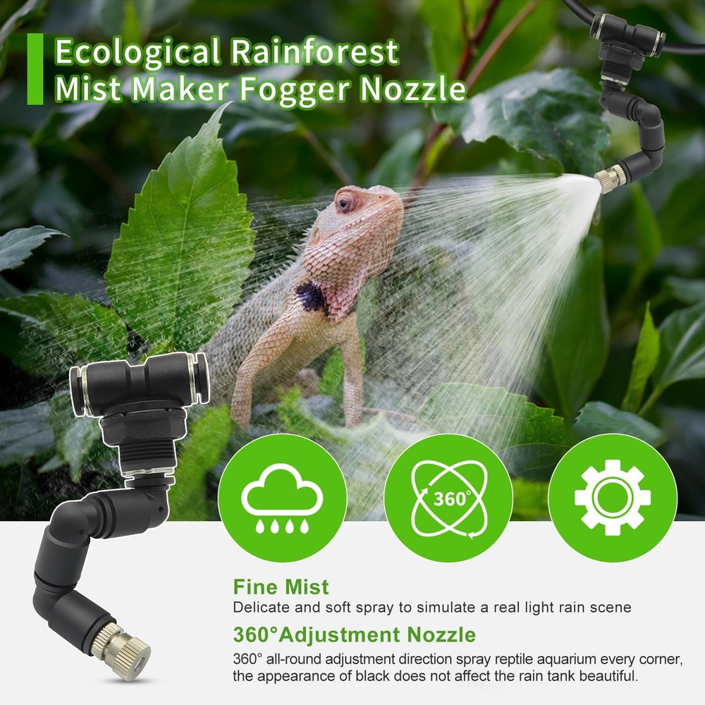 Reptile humidifier, LCD with Timing Function, time Length and Interval can be...