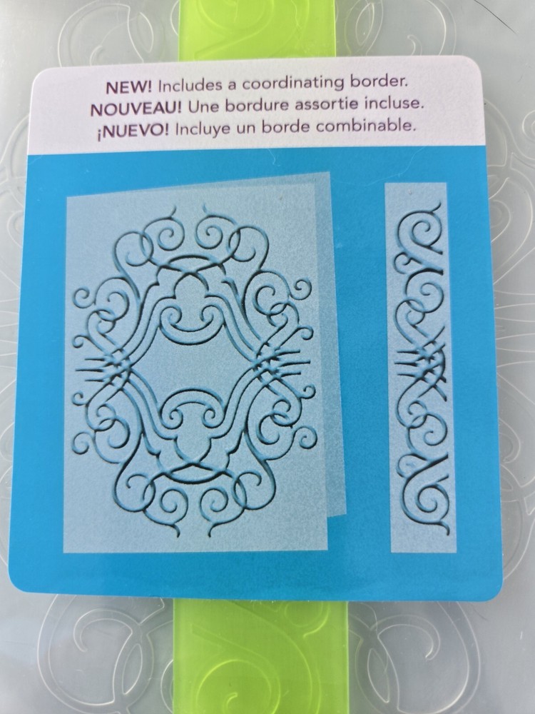 Provo Craft Cuttlebug Embossing Folder & Border NATHANIEL'S PENWORK #2001270
