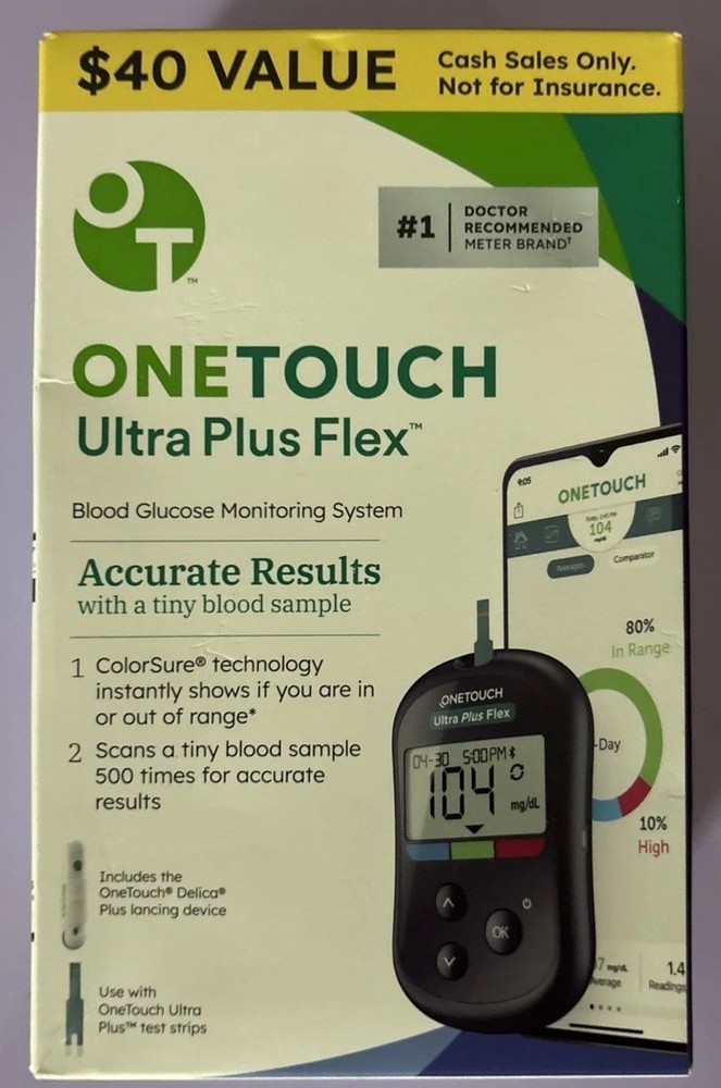 One Touch Ultra Plus Flex Meter with Lancing Device-Exp.04/2029