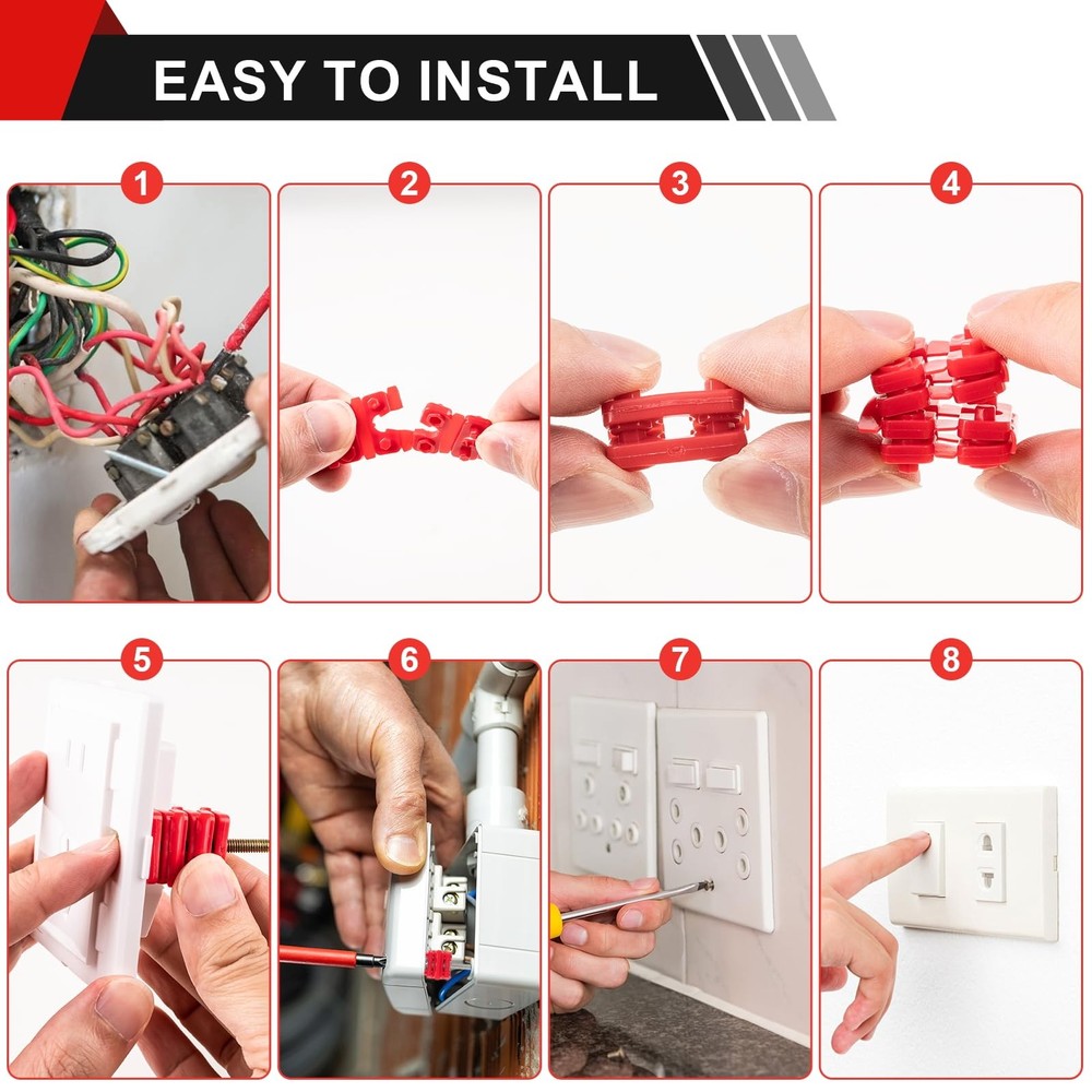 Outlet Spacers for Electrical Box 48 PCS Spacers for Box Extender Kit Plastic...