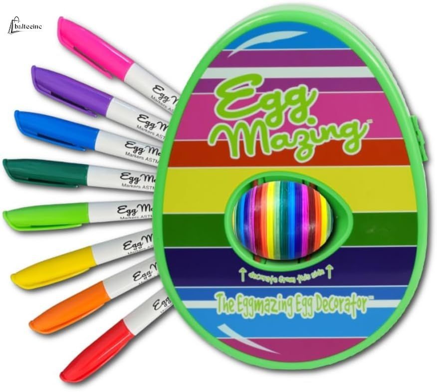 Eggmazing Egg Decorator Kit Spinner Machine Easter Craft Set Kids DIY Coloring