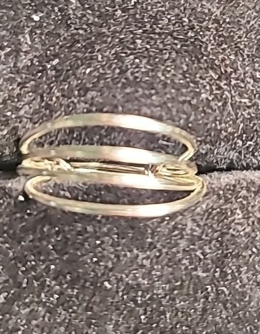 NEW Handmade Wire Wrap Style Ring Silvertone Size 7